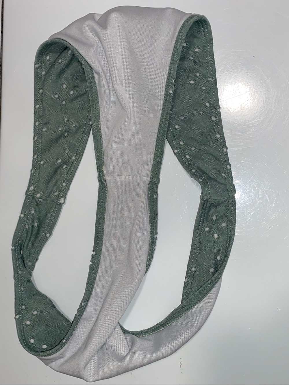 Women's Sage Eyelet Ruffle Bikini Set - Picture 7 of 7